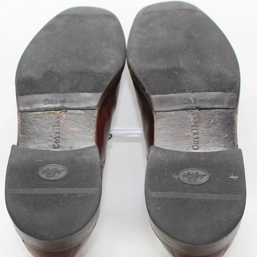 Cole Haan Mens Brown Leather Split Toe Derby Shoes C04717 Size 10 M - Picture 8 of 12